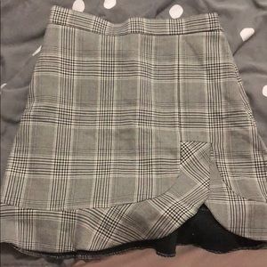 Zara plaid skirt